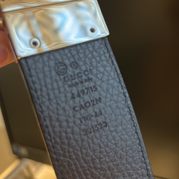 Gucci GG interlocking black calfskin belt - Picture 3 of 12